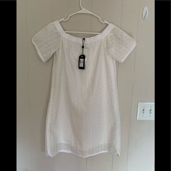 RAG & BONE FLAVIA EYELET LACE OFF-THE-SHOULER DRESS size XS NWT$395 - Picture 5 of 7